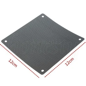 5PCS 120mm Cuttable Black PVC PC Fan Dust Filter Dustproof Case Computer M&I4 - Afbeelding 1 van 6