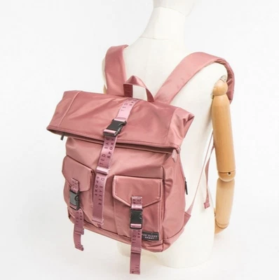 Ted Baker Mochila Rosa Impermeable Plegable Segura Viaje Gimnasio Bolsa de Trabajo £145 Foto 1 de 4