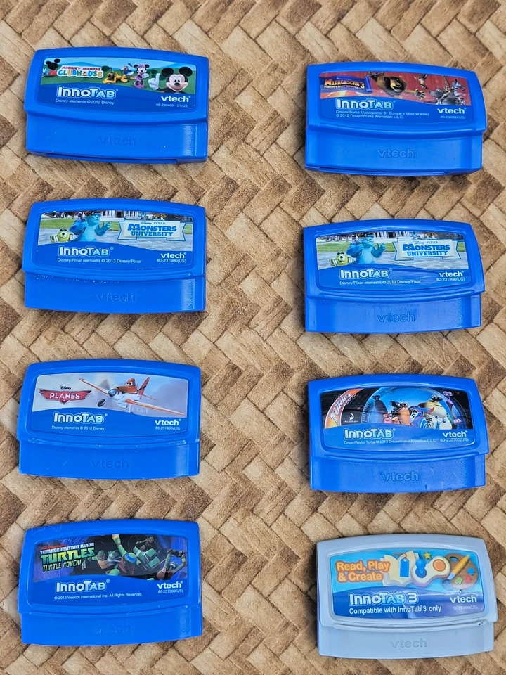 VTech InnoTab Learning Game Cartridges Lot Of 8 with case - Image 1 of 4