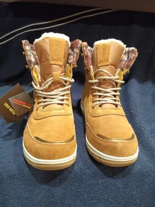 Women's Combo Suede Boots With Plaid New With Tags Size 9M - Picture 1 of 7