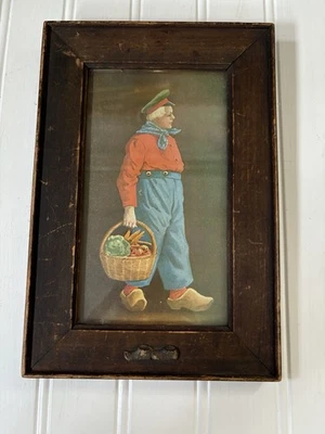 Foto de niño campesino holandés vintage enmarcada Ogdensburg Nueva York Foto 1 de 4