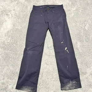 Prana Brion Pants Mens 30 X30 Stretch Slim Fit Chino Blue Hiking ** - Picture 1 of 10