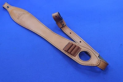 Eslinga de hombro para rifle de cuero marrón acolchado de lujo REDHEAD con pivotes RED HEAD DLX Foto 1 de 4