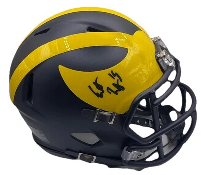 ERNEST HAUSMANN AUTOGRAPHED SIGNED MICHIGAN WOLVERINES MINI HELMET PSA/DNA - Image 1 of 2