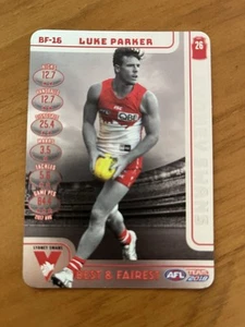 2018 AFL TeamCoach- Best & Fairest- Luke Parker BF-16- Sydney- Unused Code - Picture 1 of 1