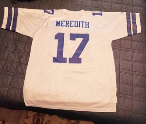 Don Meredith #17 Reebok Authentic Dallas Cowboys Legends Jersey White Sz L - Picture 1 of 3