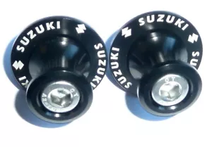SUZUKI BANDIT 1250 ALL YEARS BLACK PADDOCK STAND BOBBINS COTTON REELS SPOOLS - Bild 1 von 10