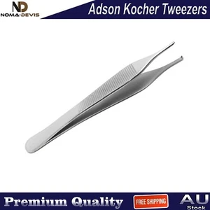 Surgical Cotton Dressing Tissue Adson Kocher Tweezers Forceps Dental Instrument - Bild 1 von 4