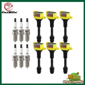 6 Ignition Coils Pack 6 Spark Plugs for 2005-2011 Nissan Frontier Xterra 4.0L V6 - Picture 1 of 12