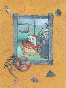 Dufex By Jan Pashley Foil Art Print 3D Effect Unframed In White Matted 8x10. - Picture 1 of 1