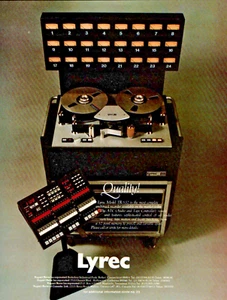 vtg LYREC TR-532 MAGAZINE PRINT AD Multitrack Recorder 24 2" Neve Pinup Page - Picture 1 of 1