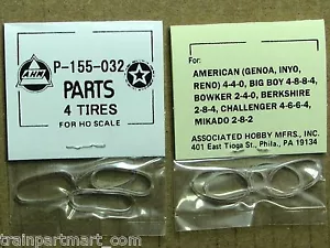 P-155-032 TRACTION TIRE FACTORY ORIGINAL PARTS, AHM & RIVAROSSI HO SCALE TRAINS - Picture 1 of 1
