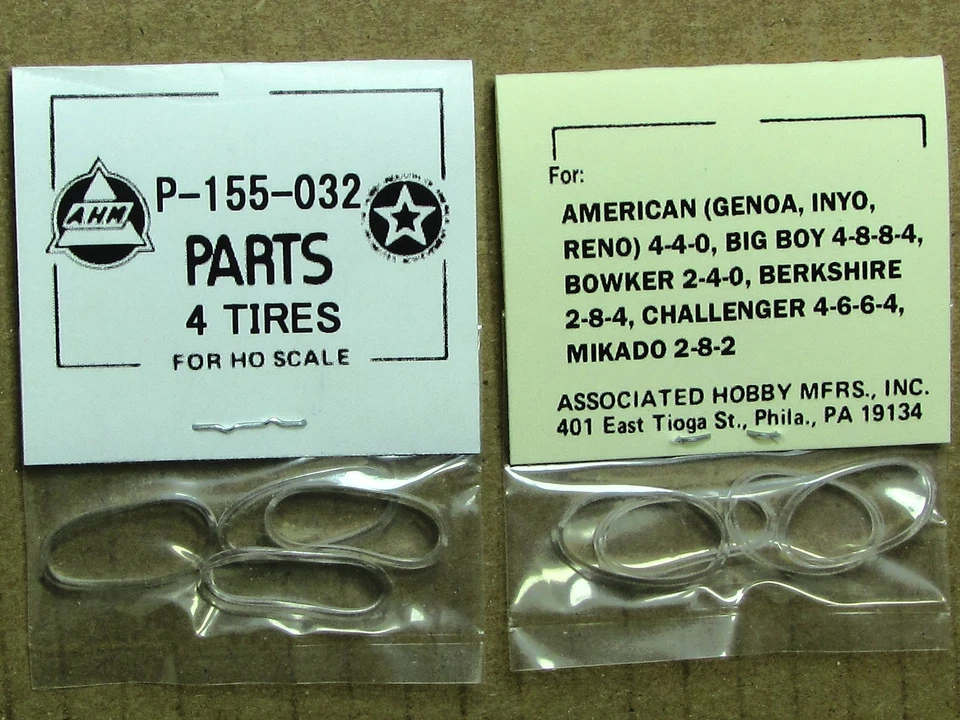 P-155-032 Traction Tire Factory Original Parts AHM & Rivarossi HO Scale Trains