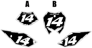 2015 BETA RS 500 PrePrinted Black Backgrounds White Shock Series - Picture 1 of 3