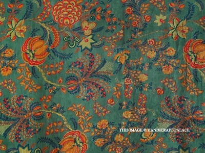 Green Floral Velvet Fabric for Curtain Table Cloth Upholstery Cushion By Meter - image 1 of 4