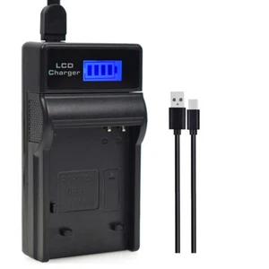 USB LCD Battery Charger For Panasonic Lumix DMC-TZ61 DMC-TZ70 DMC-ZS27 DMC-ZS30 - Picture 1 of 9