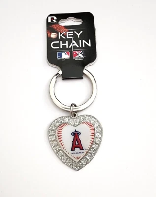Los Angeles Angels Officially Licensed HEART  Keychain Bold Logo NWT MLB - Image 1 of 2