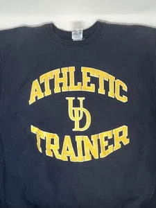 Vintage 1990s University of Delaware Champion Reverse Weave Blue Crewneck (XXL) - Bild 1 von 8
