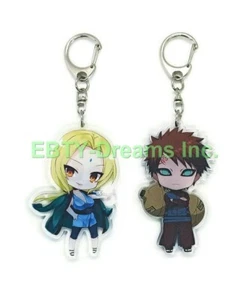 Set of 2 Naruto Anime Acrylic Keychain Tsunade, Gaara - Picture 1 of 2