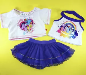 BABW BUILD A BEAR WORKSHOP ACCESSORY CLOTHES CLOTHING LOT MY LITTLE PONY OUTFIT - Picture 1 of 8