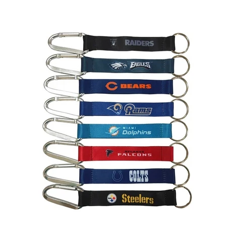 NFL carabiner keychain lanyard NEW pick your team-FREE SHIPPING Cover