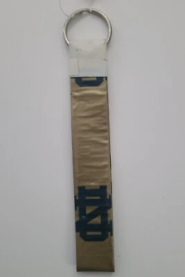 Notre Dame Fighting Irish NCAA college Key Chain Duct Tape Handmade - Image 1 of 3