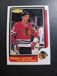 1986-87 O-Pee-Chee Opc #49 Darryl Sutter Chicago Blackhawks - Picture 1 of 2
