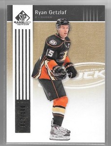11 12 SPGU SP Game Used Ryan Getzlaf Gold Parallel #ed /100