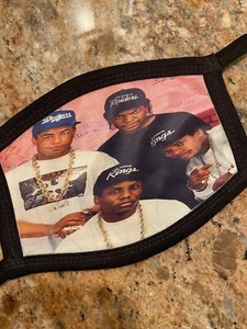 Eazy E Ice Cube NWA Compton California Face Mask Reusable Washable Double Layers - Picture 1 of 7