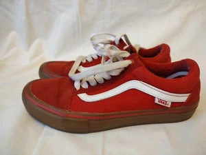 Vans Classic Old Skool Skateschuhe Sneaker Gr. UK 5,5 / 38,5 rot Wildleder/Canvas - Bild 1 von 9