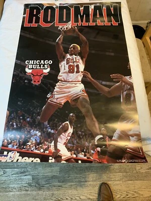 Póster de pared Michael Jordan Dennis Rodman NBA STARLINE Chicago Bulls 1996 Foto 1 de 4