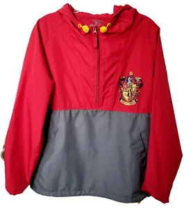 Harry Potter Gryffindor Windbreaker Half Zip Jacke XS Wizarding World rot grau - Bild 1 von 8