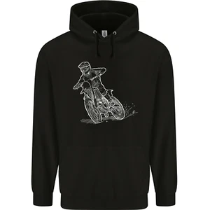 Motocross Bike Line Drawing Dirt bike MotoX Childrens Kids Hoodie - Picture 1 of 84