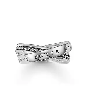 Thomas Sabo Multiple Ring "Faith, Love, Hope" - Picture 1 of 6