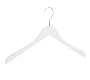 4 perchas de madera blancas perchas para blusas perchas para camisas perchas para guardarropa # K-316 - Imagen 1 de 6