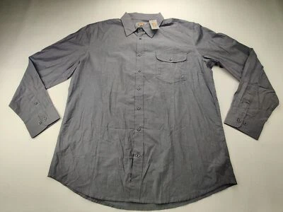 Foundry Supply Co. Men's XLT Charcoal Botton Down Long Sleeve Pocket Shirt New - Image 1 of 4