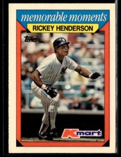 1988 Topps Kmart Memorable Moments #13 Rickey Henderson