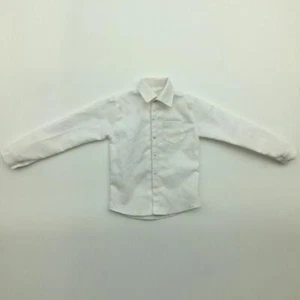 1/6 Scale White Long Sleeve Dress Shirt for 12'' Male Action Figure Shirt Decor - Picture 1 of 12