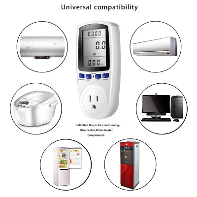 Energy Saving Digital Monitor Smart Meter/Timer/Wattmeter/Ammeter/Voltmeter Muti - Image 1 of 4