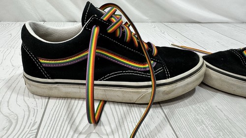Scarpe arcobaleno VANS pelle scamosciata tela GEM taglia 4 5 uomo donna taglia 6