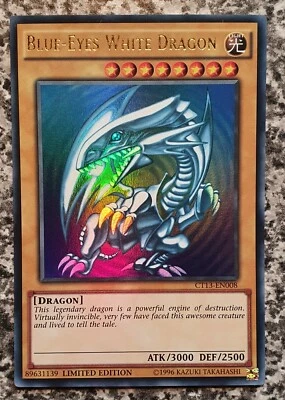 Yugioh Blue Eyes White Dragon CT13-EN008 Ultra Rare Limited Edition 2016 MINT - Bild 1 von 4