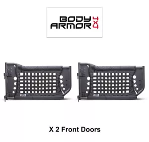 Body Armor 4X4 GEN 3 Front Trail Doors w/ Web Fits 07-18 Jeep Wrangler JK / JKU - Picture 1 of 10