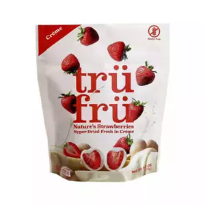 Tru Fru Hyper-Dried Strawberries & Crème Candy 4.2 OZ Pack Of 1 - Picture 1 of 2