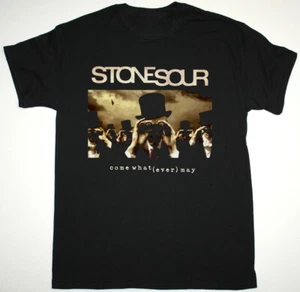 Camicia unisex vintage STONE SOUR COME WHAT EVER MAY cotone nero taglia intera - Foto 1 di 2