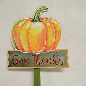 Herbst Herbst Hof Schild Danksagung Kürbis 22" H - Bild 1 von 14