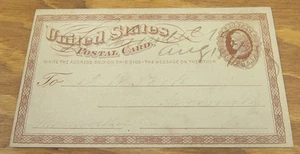 1875 CARTOLINA UFFICIALE STATI UNITI/Annullata a mano/LUTHERSVILLE, GA/GEORGIA - Foto 1 di 2