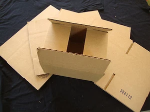 5 Corrugated Shipping Box 8x6x4 Cardboard Carton Packing Mailer Mailing Box  - Picture 1 of 2