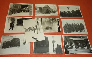 Militaria 10 Fotos Winterschlacht im Osten Wehrmachtsfahrzeuge Pferdeschlitten - Bild 1 von 6