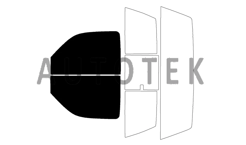 Tinte de ventanas precortado para GMC Sierra 2500 cabina estándar 2001-2006 (puertas delanteras) Foto 1 de 4