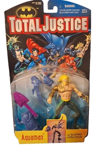 DC Comics Total Justice Aquaman with Blasting Hydro Spear Action Figure New - Picture 1 of 2
